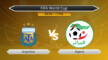 FIFA World Cup - Argentina vs Algeria
